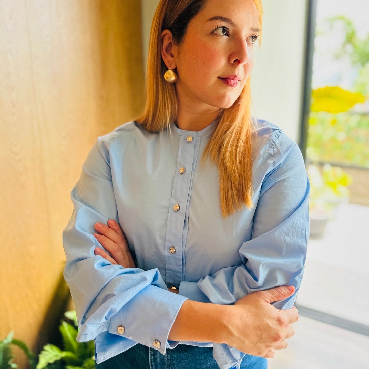 CAMISA SÚTIL AZUL