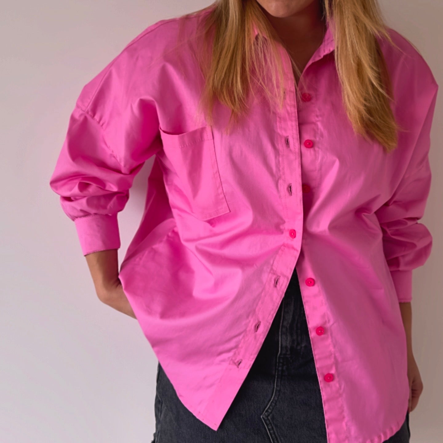 CAMISA CLASSIC OVERSIZE ROSADA